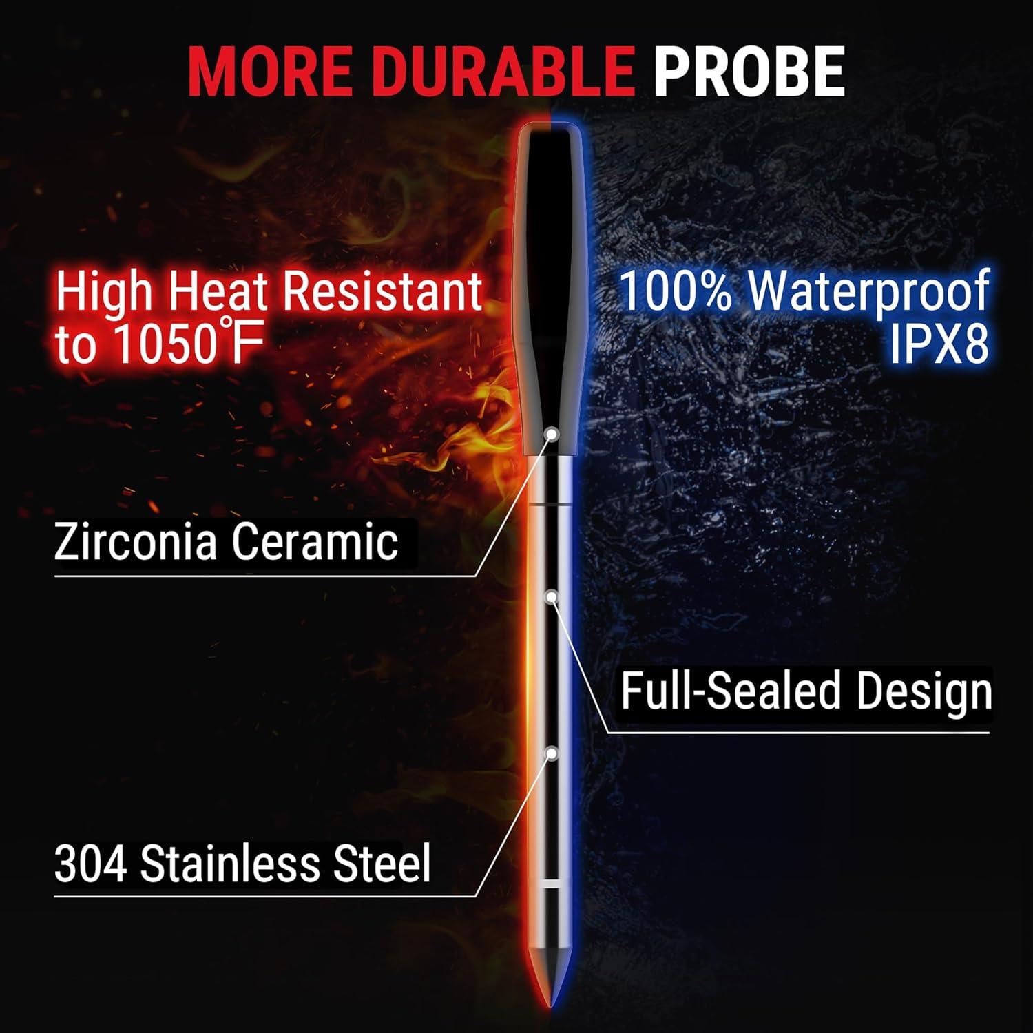 Termómetro de carne inalámbrico ThermoPro TempSpike 2000FT