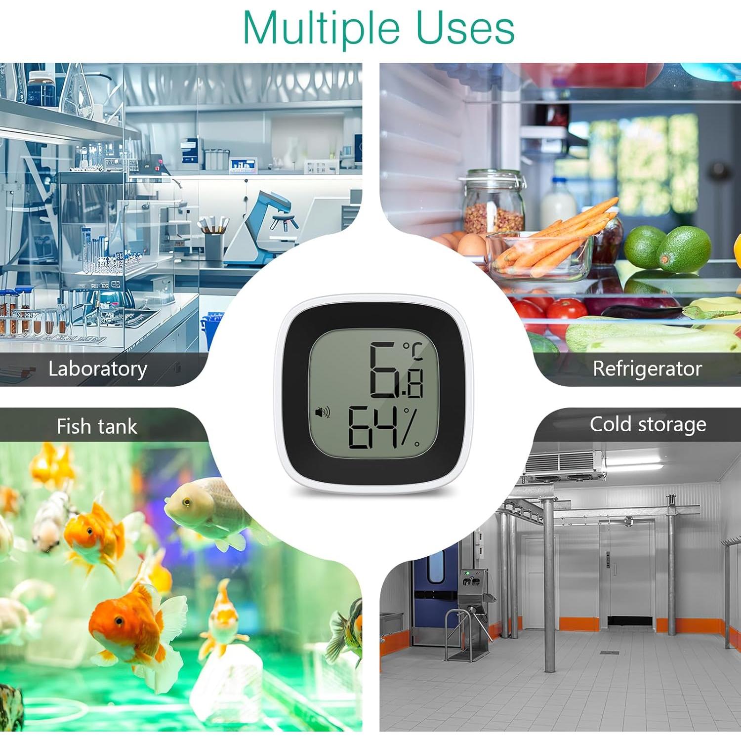 Termómetro de Refrigerador Bluetooth ORIA, Alarma y Sensor
