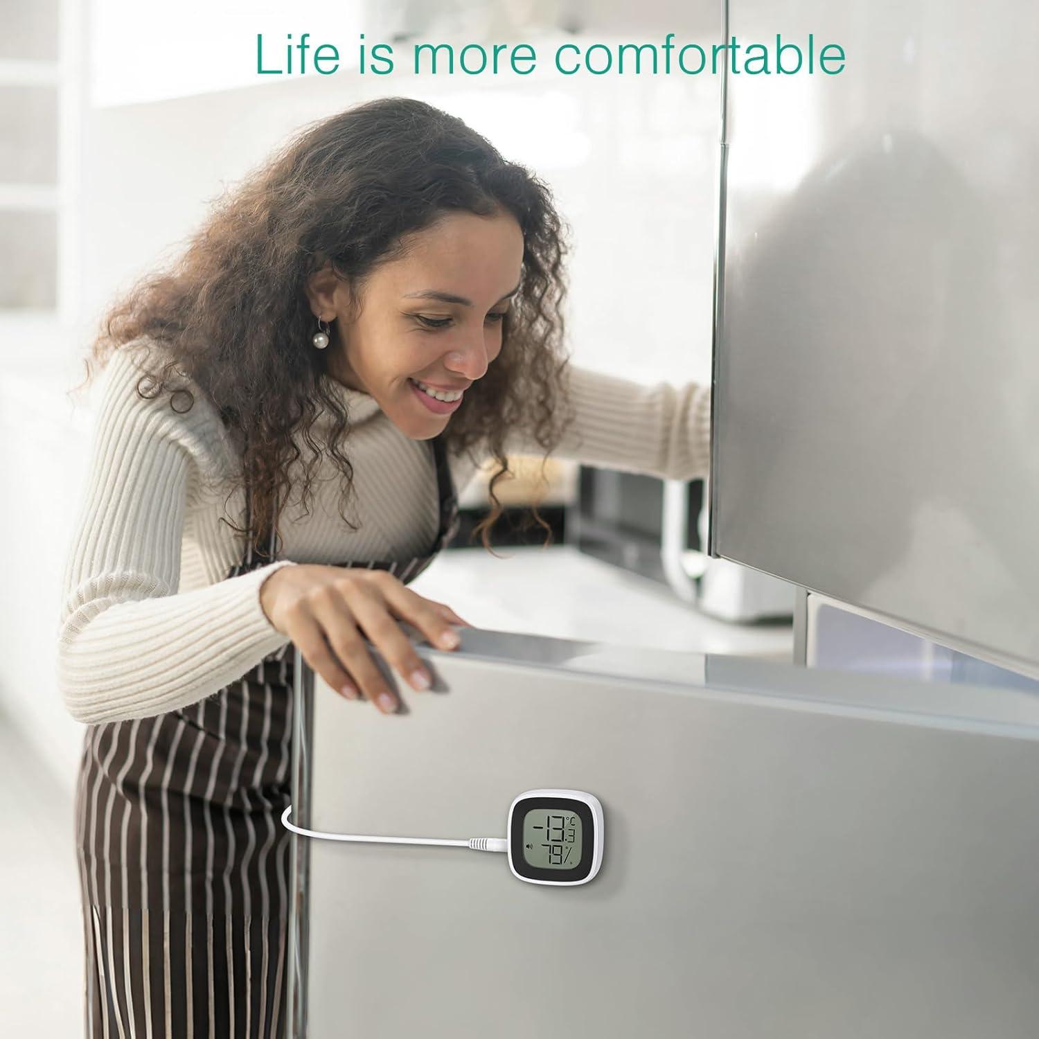 Termómetro de Refrigerador Bluetooth ORIA, Alarma y Sensor