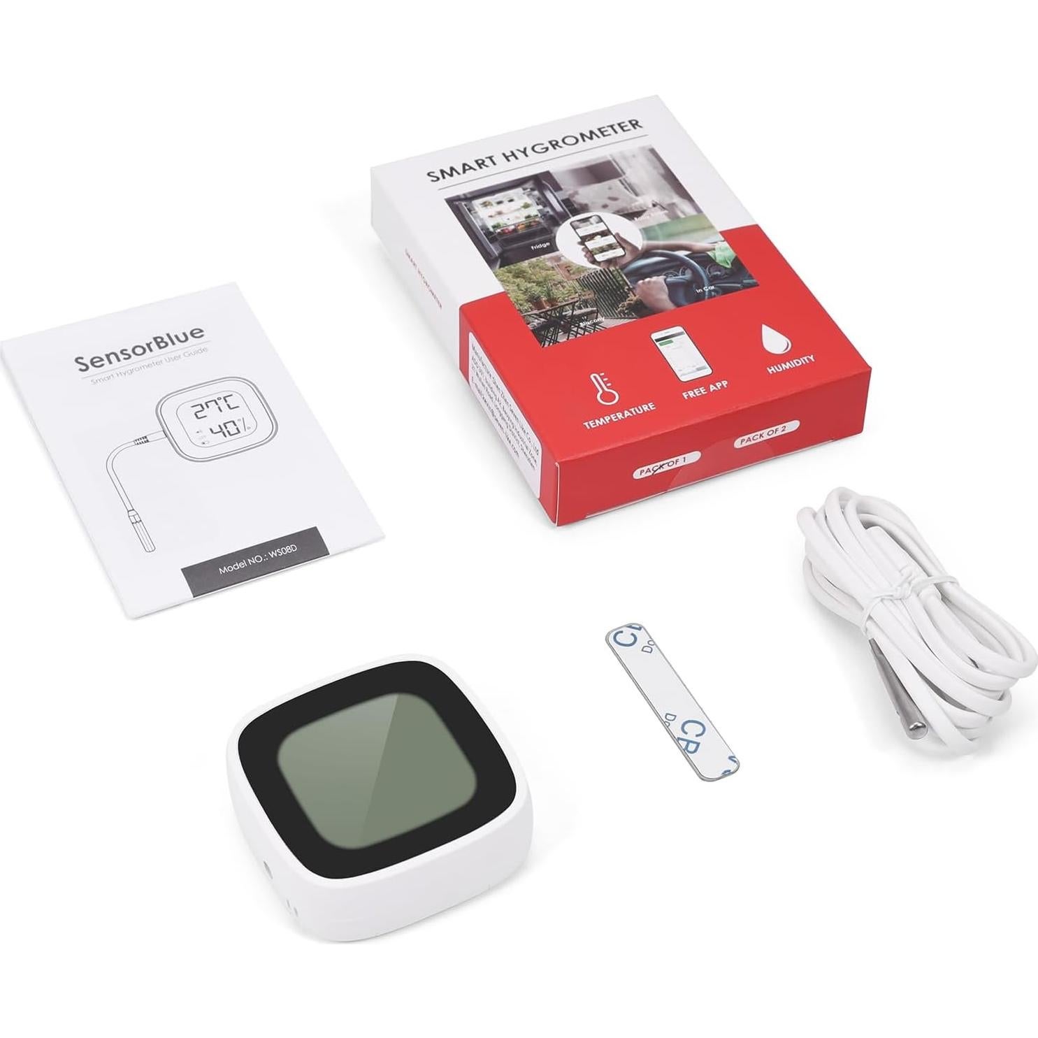 Termómetro de Refrigerador Bluetooth ORIA, Alarma y Sensor