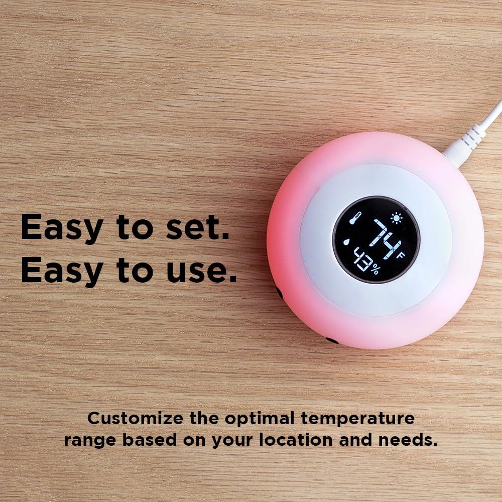 Luz Nocturna Kelvin LittleHippo con Termómetro y Higrómetro