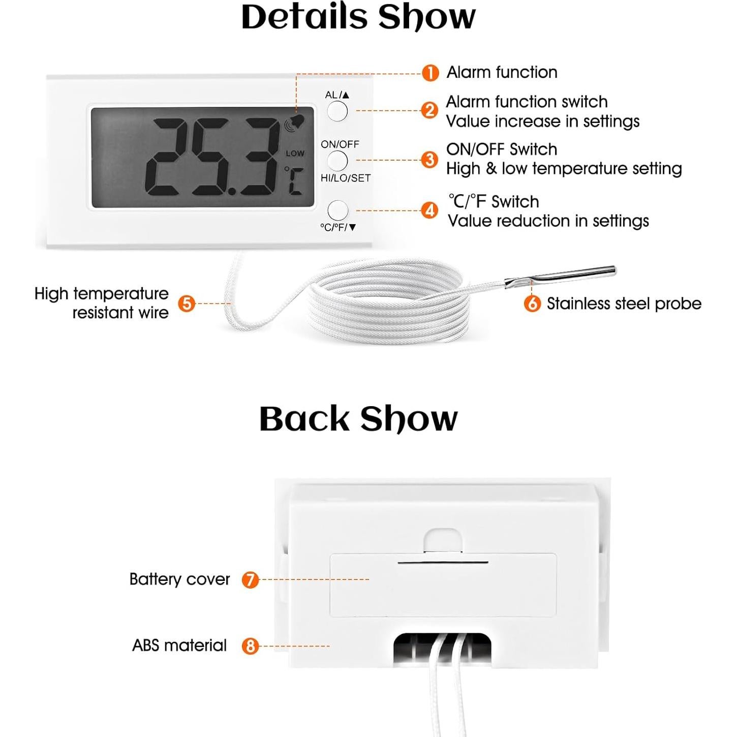 Termómetro Digital para Horno TLX DTH168 -50°C a 300°C