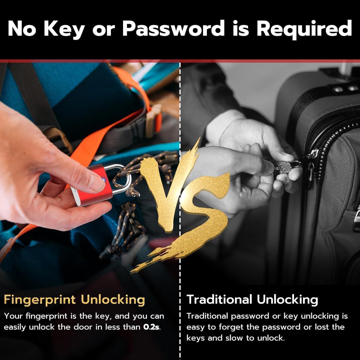 Candado Inteligente eLinkSmart Biometrico Paquete de 2