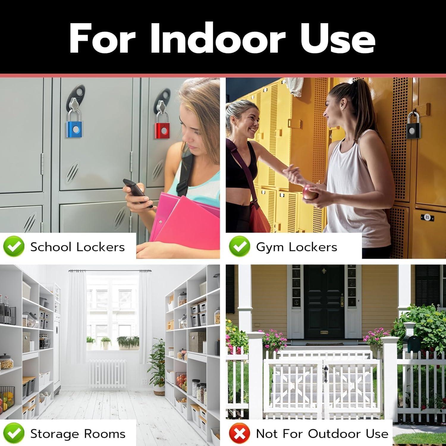 Candado Inteligente eLinkSmart Biometrico Paquete de 2