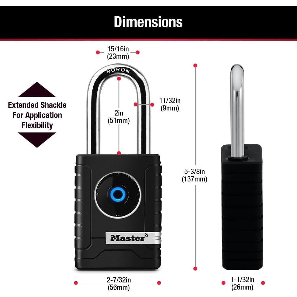 Candado Inteligente Bluetooth Master Lock 4401LHEC Negro