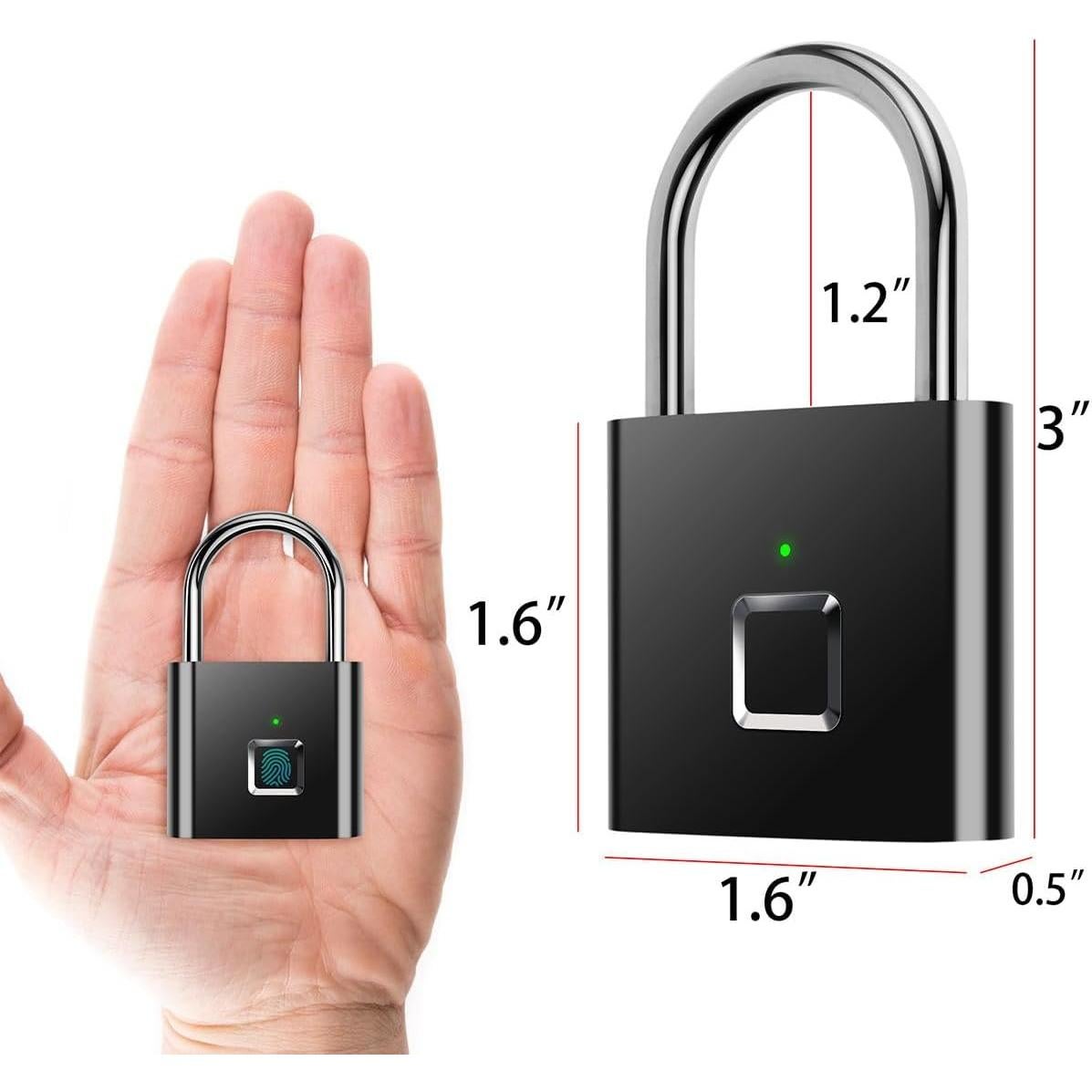 Candado Biométrico AICase de Huella Digital 90g USB