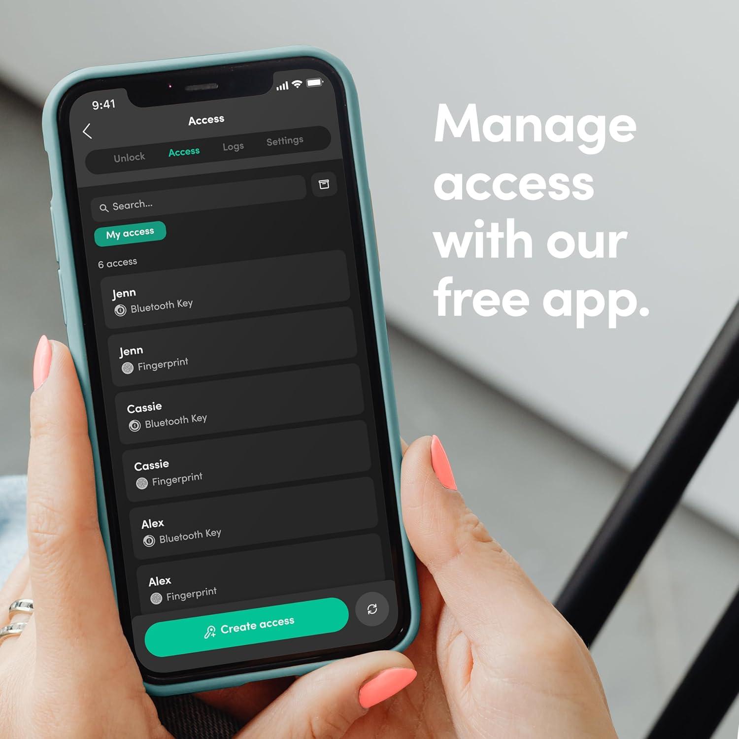 Candado Biométrico Igloohome Lite Rojo Resistente al Agua