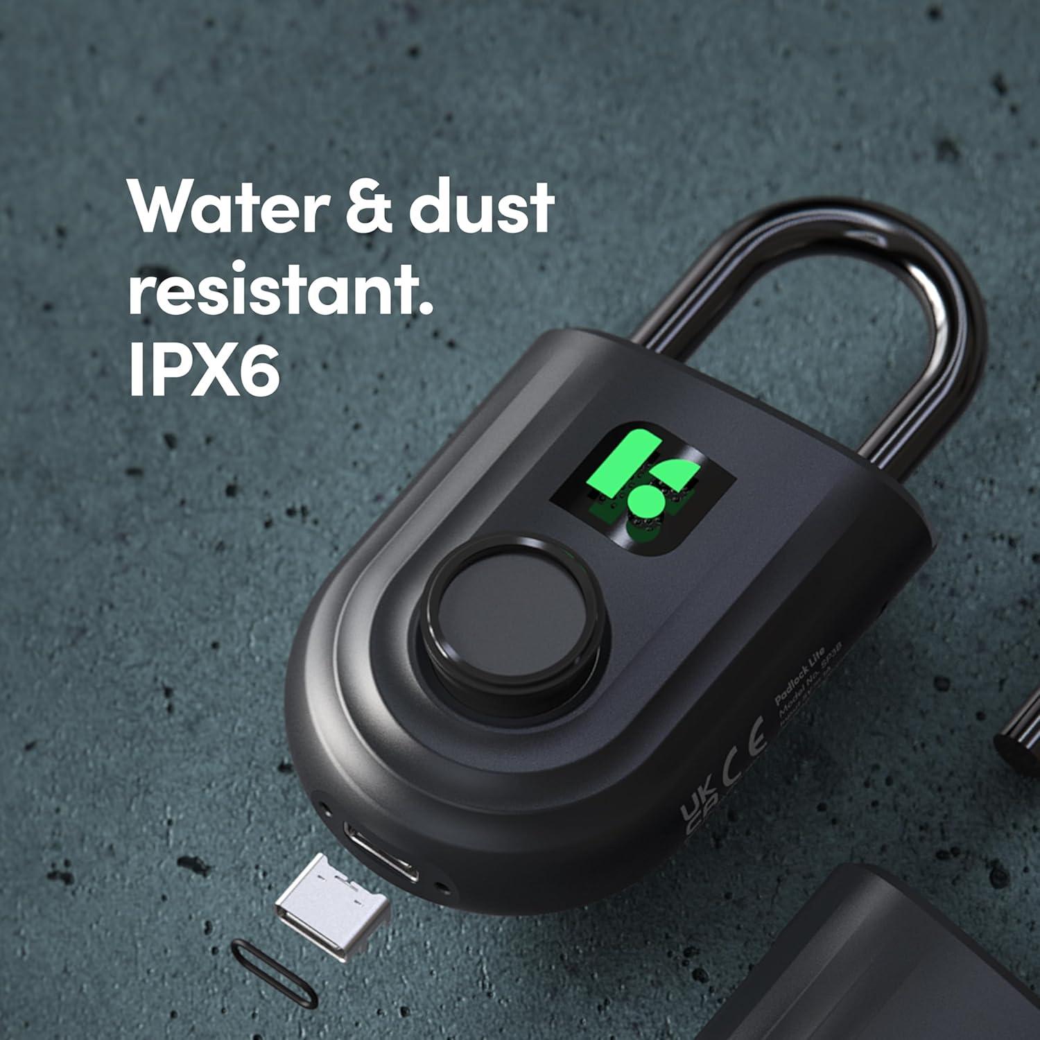 Candado Biométrico Igloohome Lite Rojo Resistente al Agua