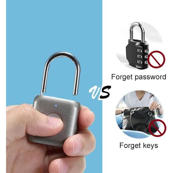 Candado biométrico eLinkSmart YL-P8 gris - 20 huellas