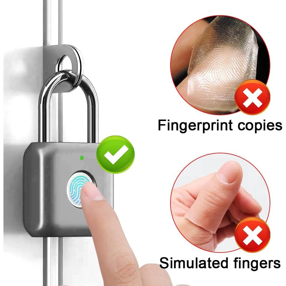 Candado biométrico eLinkSmart YL-P8 gris - 20 huellas