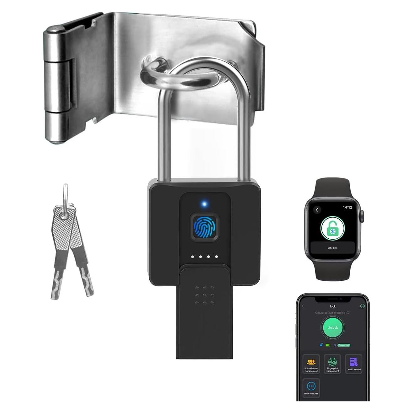 Candado Biométrico eLinkSmart con Huella Dactilar 60mm