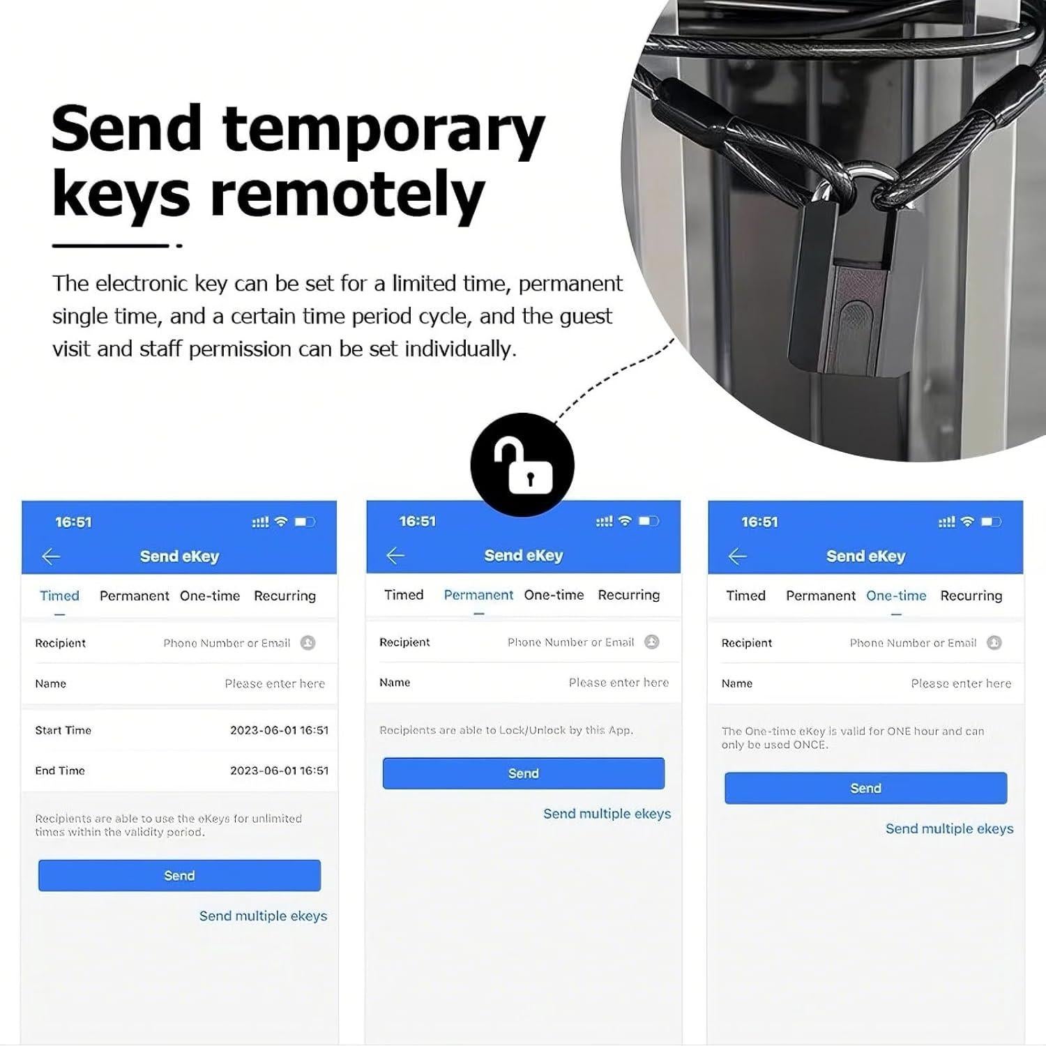 Cerradura Inteligente NexusLab P-100 con Huella Dactilar y App