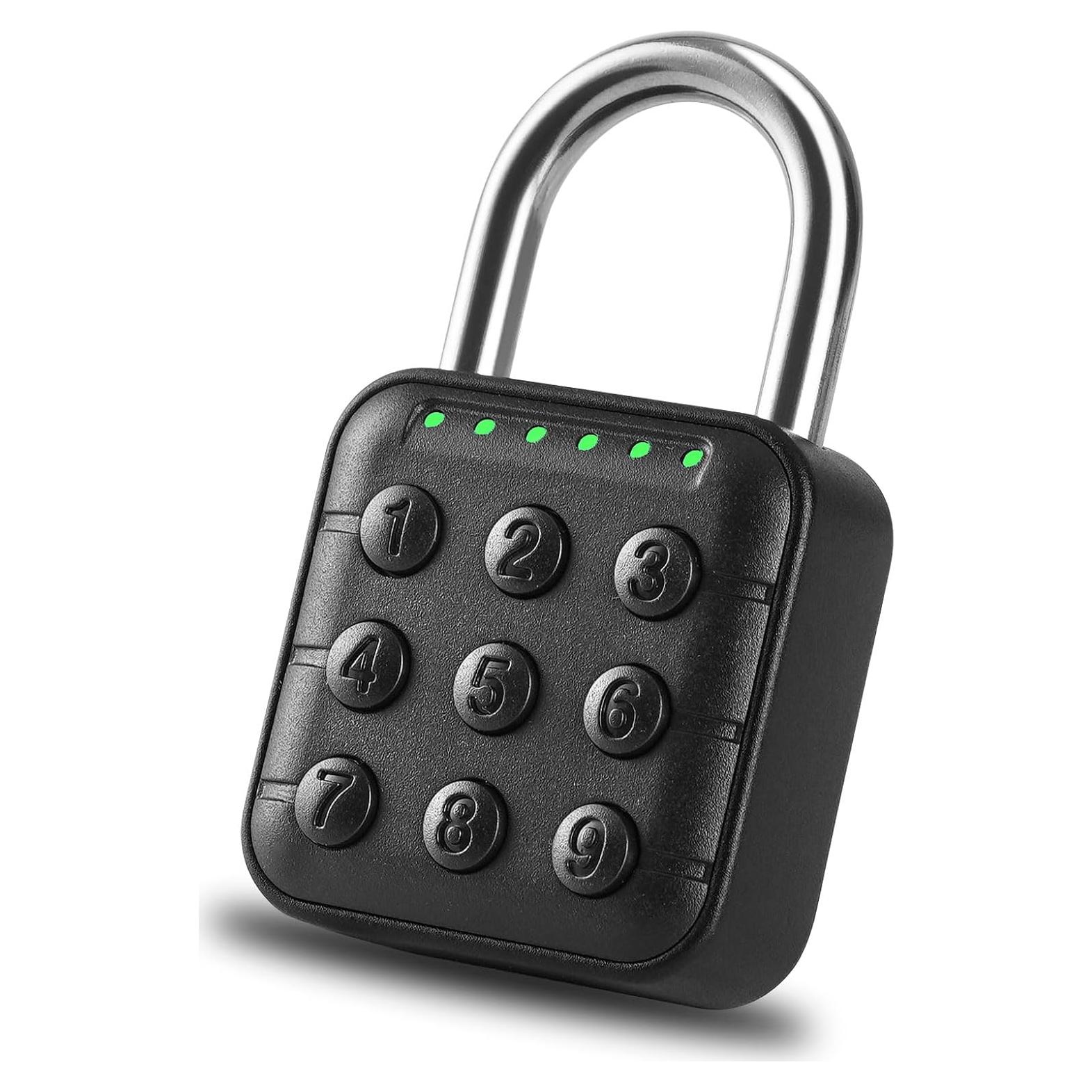 Candado de Combinación DELSWIN 6 Dígitos Impermeable Negro