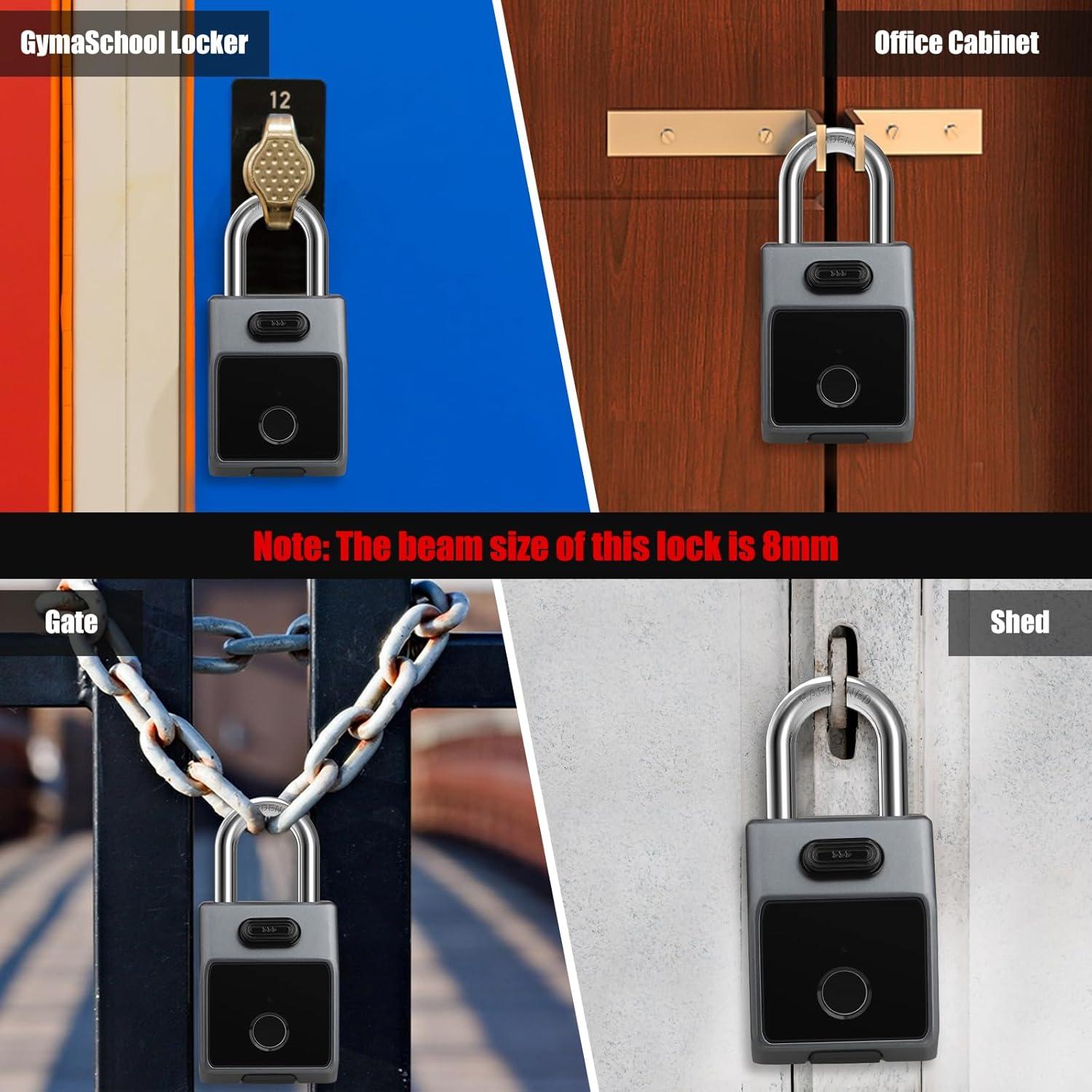 Candado Biométrico Diyife con Huella Dactilar y APP