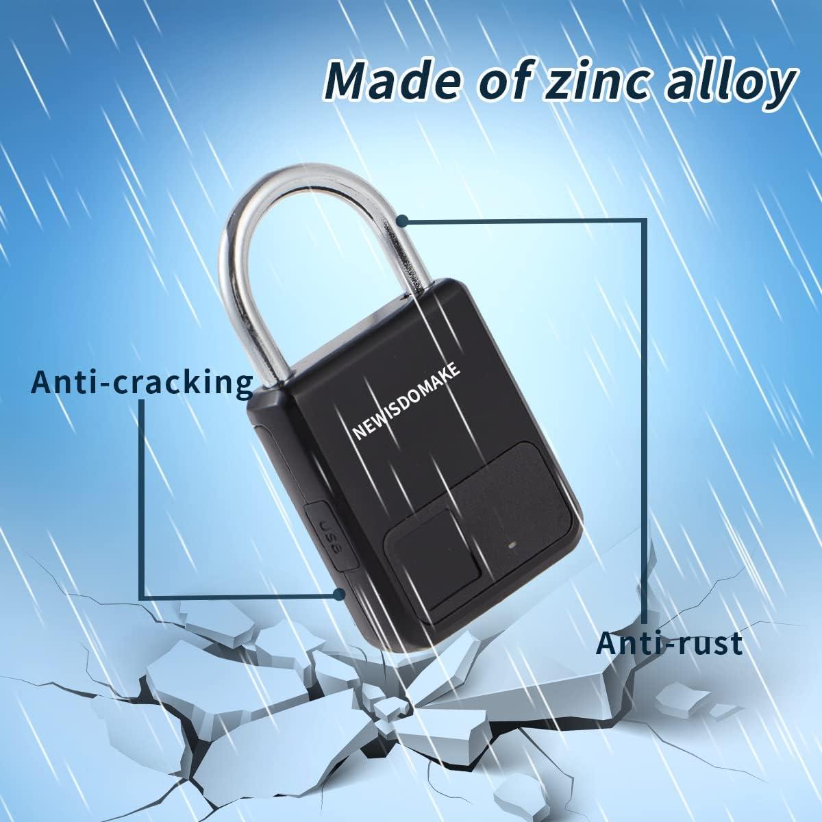 Candado Biométrico Newisdomake NM-8900PBN Negro