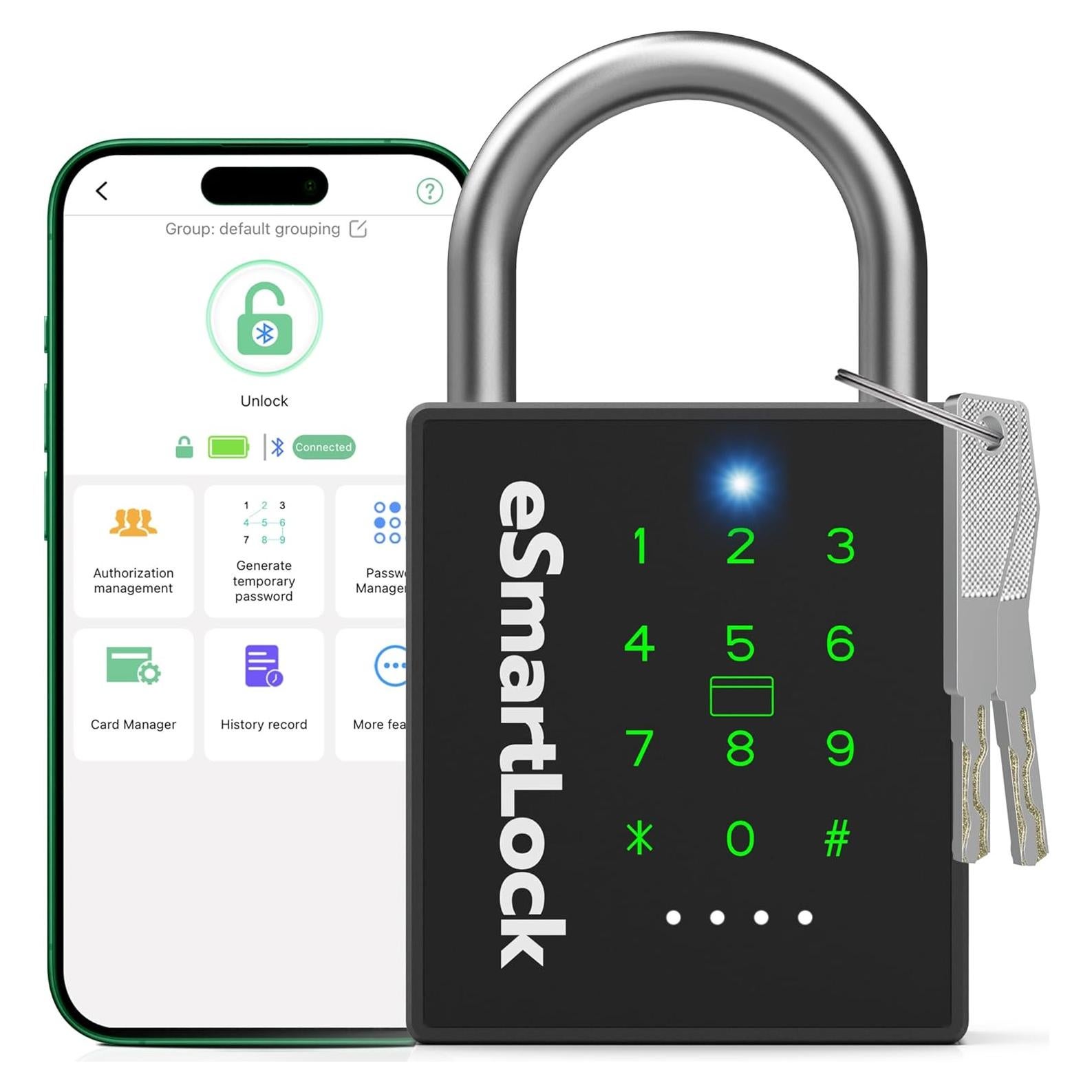 Candado Inteligente Dhiedas P12BC Bluetooth RFID 500mAh