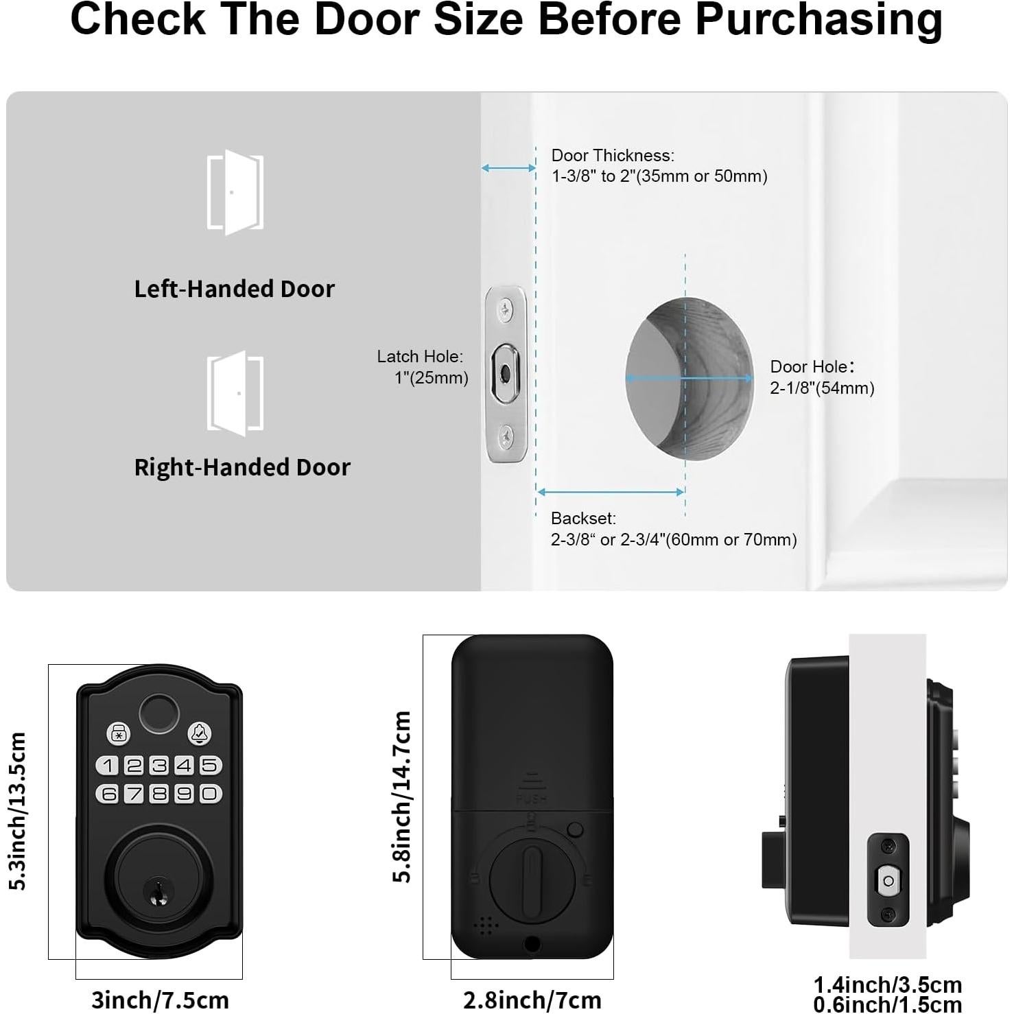 Cerradura Inteligente PHYSEN con Huella Dactilar y App