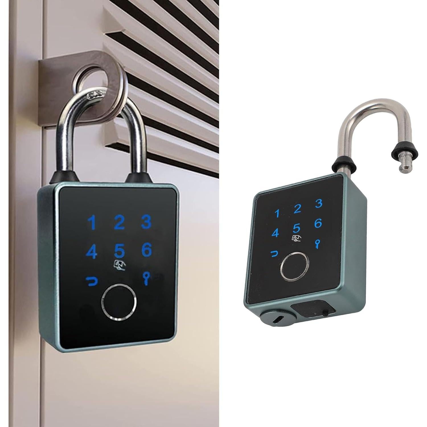 Candado Biométrico Fockety con Huella Dactilar y APP