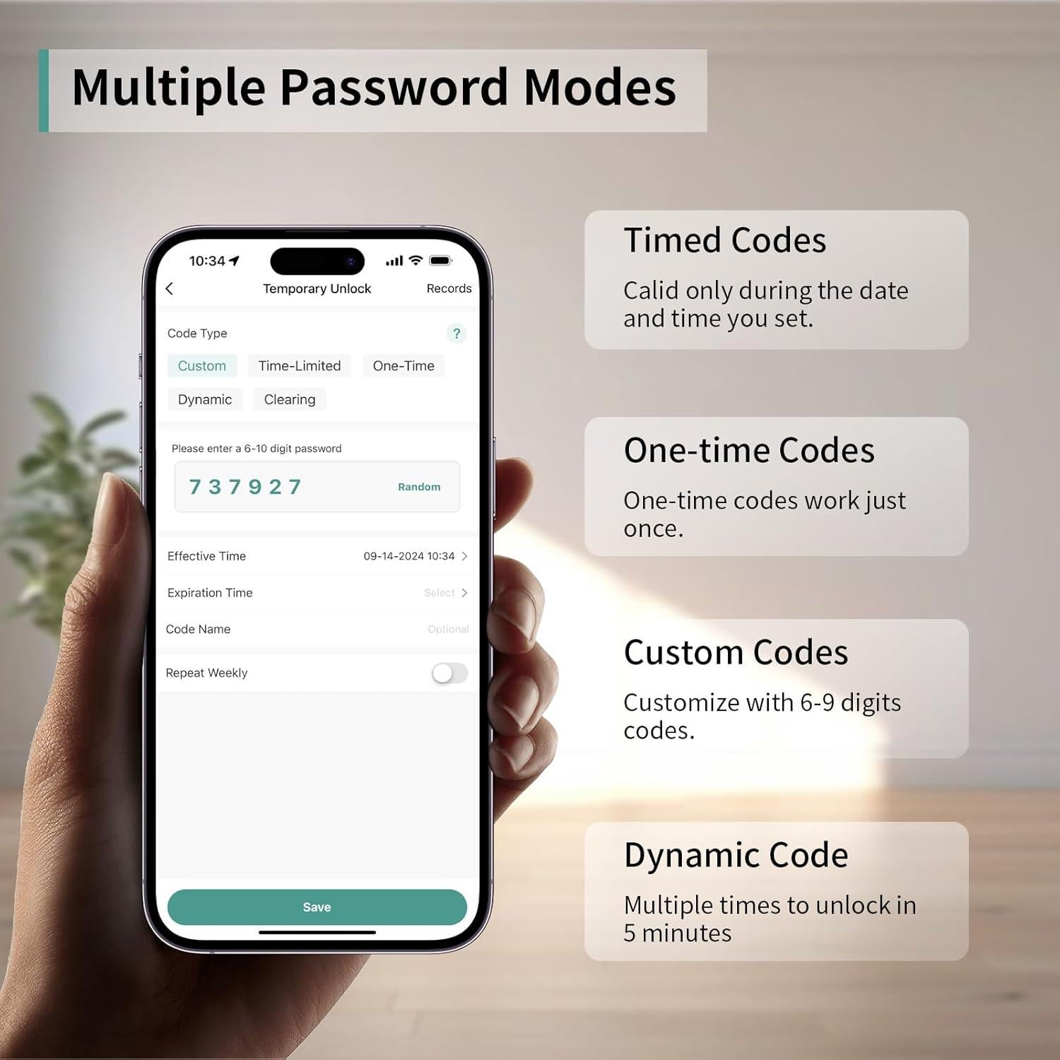 Cerradura Biométrica IRONZON con Huella Dactilar y Teclado