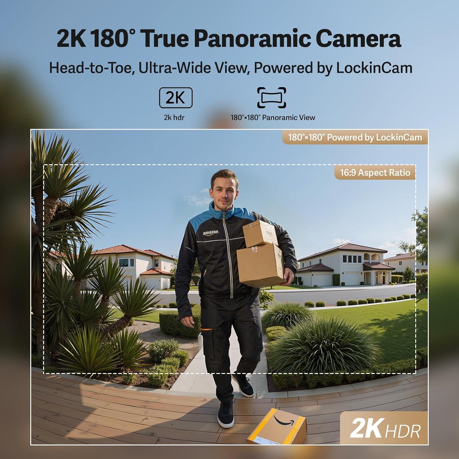 Cerradura Inteligente Lockin Veno Plus con Cámara 2K y Huellas