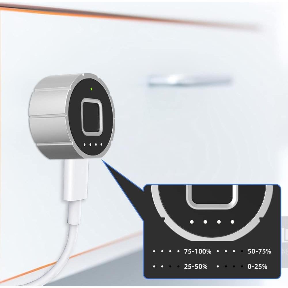 Cerradura de Cajón Biométrica eLinkSmart YL-F2-20mm Plata