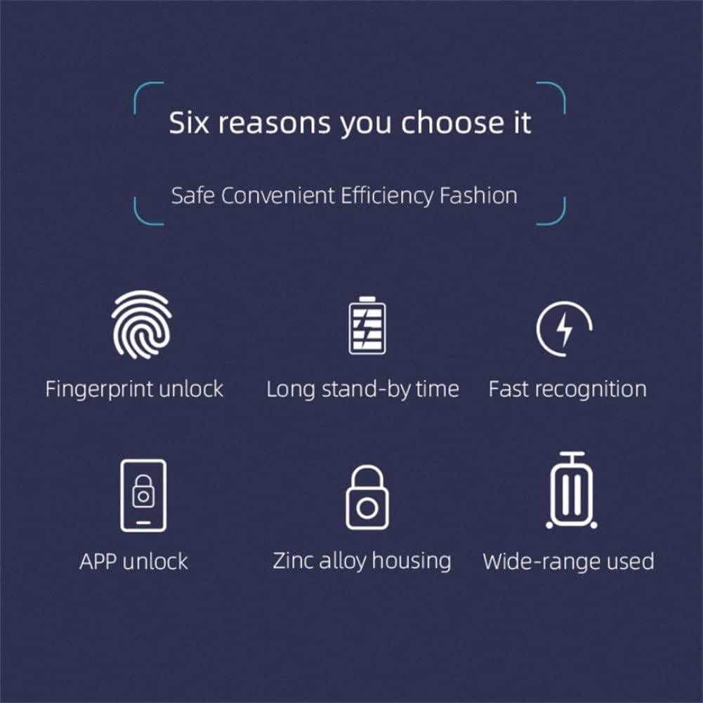 Candado biométrico LIZHOUMIL huella dactilar Bluetooth IP55