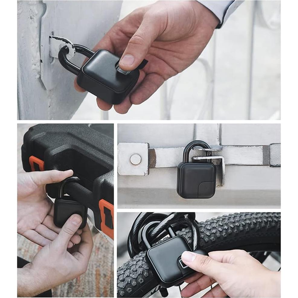 Candado biométrico LIZHOUMIL huella dactilar Bluetooth IP55