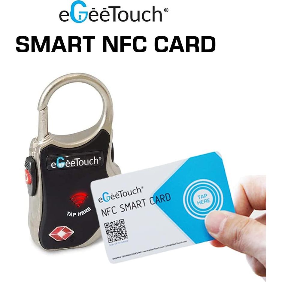 eGeeTouch NFC Cerradura Inteligente 2 Tarjetas y 2 Fobs