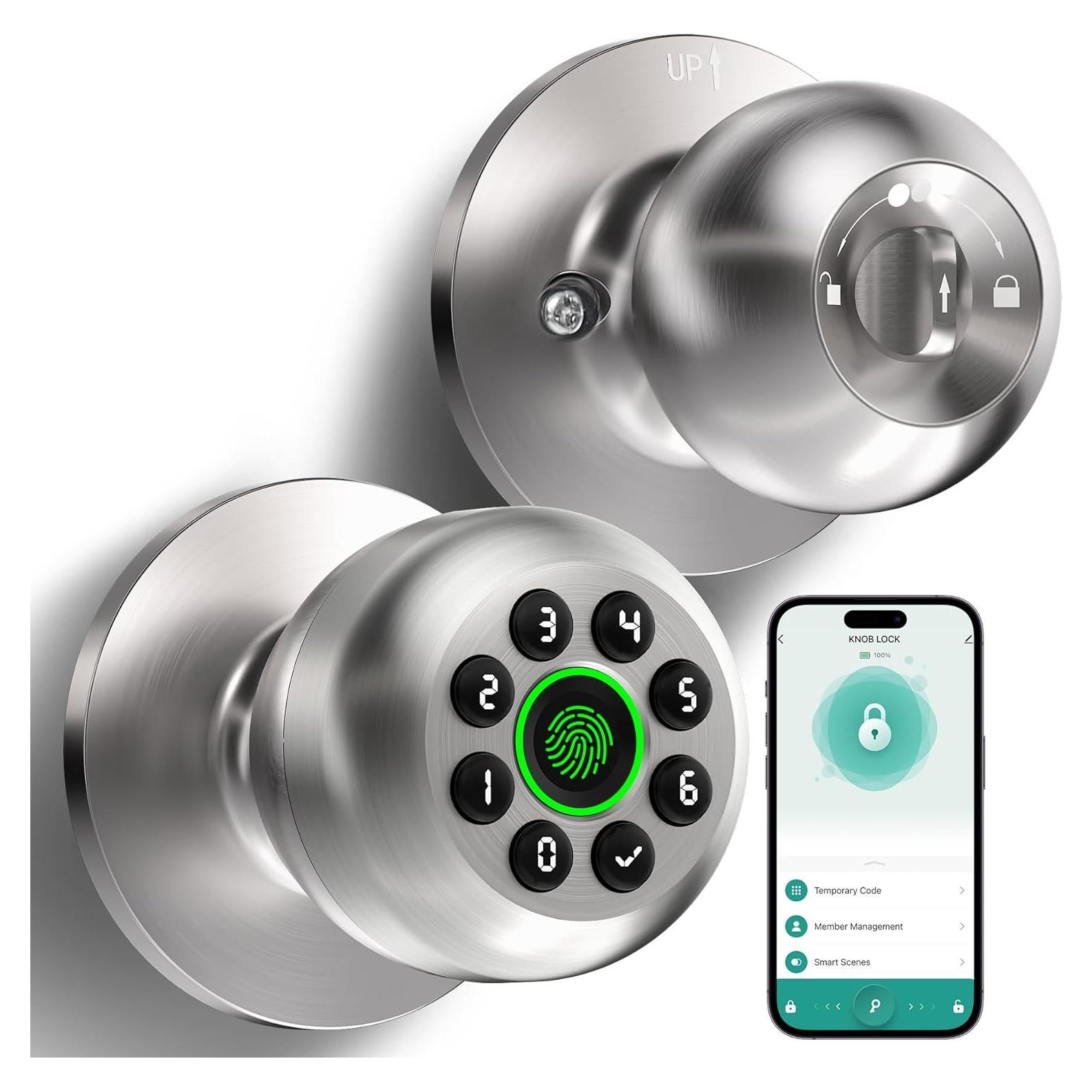 Cerradura Biométrica KLLOQUE K10plus con Huella Dactilar