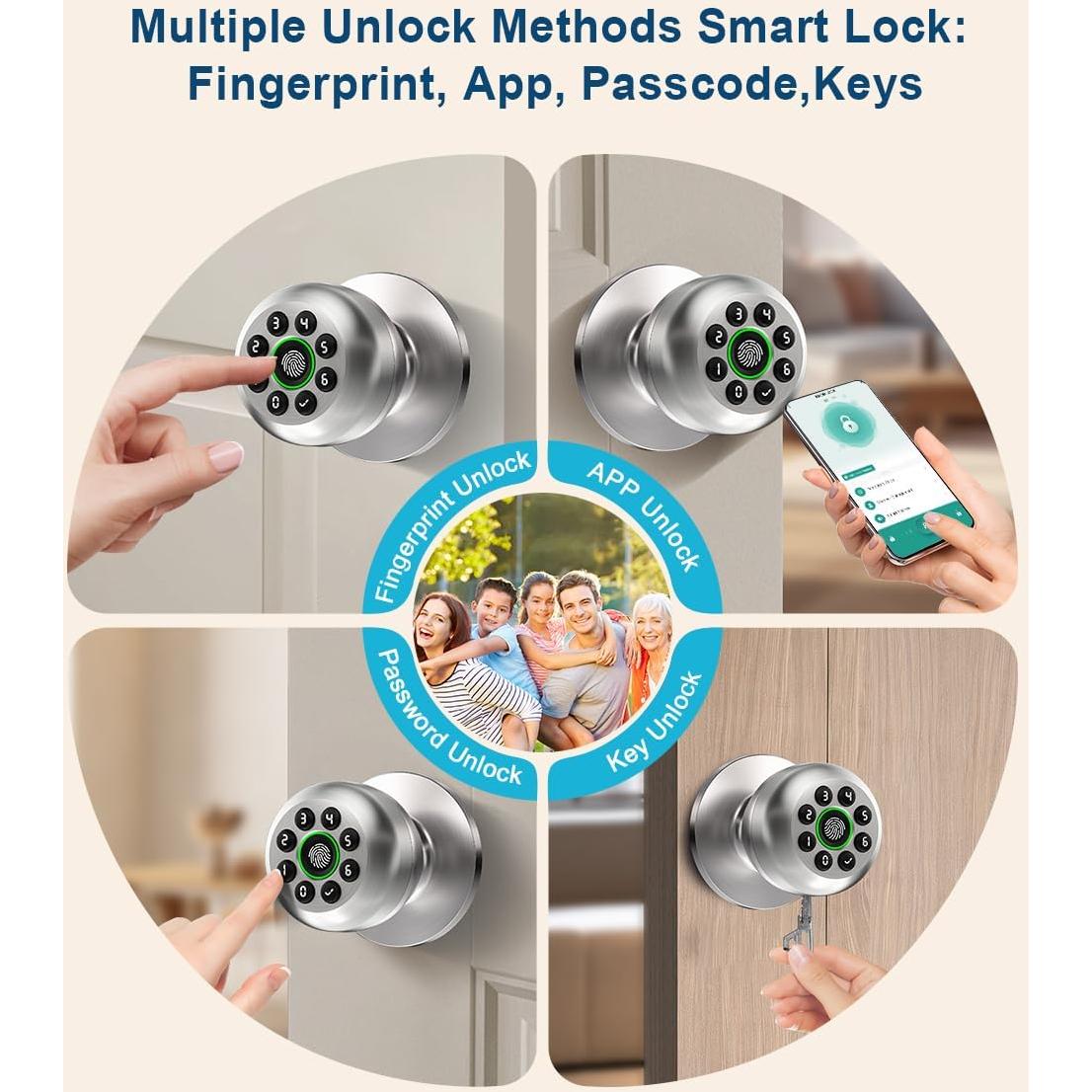 Cerradura Biométrica KLLOQUE K10plus con Huella Dactilar