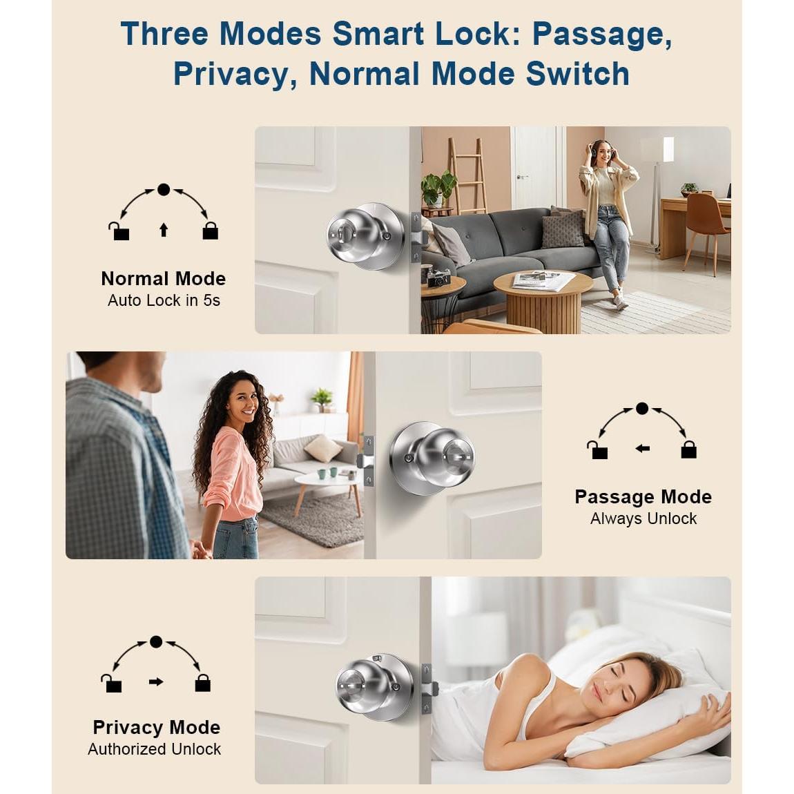 Cerradura Biométrica KLLOQUE K10plus con Huella Dactilar