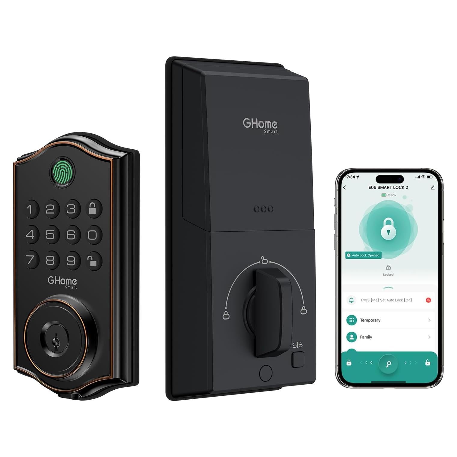 Cerradura Inteligente GHome KD30 - Huella Digital y APP