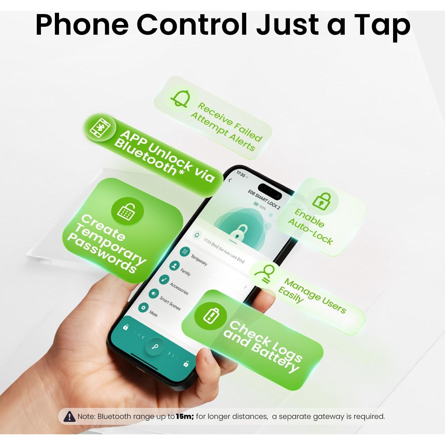 Cerradura Inteligente GHome KD30 - Huella Digital y APP