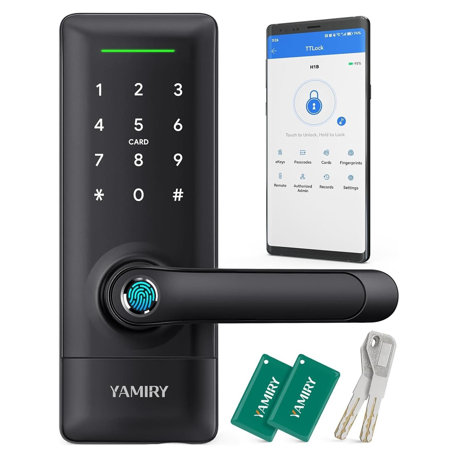 Cerradura Inteligente Yamiry H1B Biométrica Control App