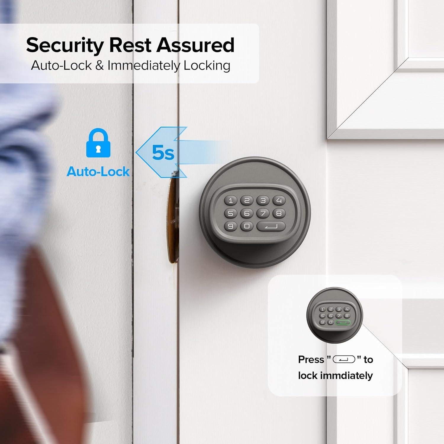 Cerradura Biométrica ThorBolt MD1 con Huella Dactilar y Teclado