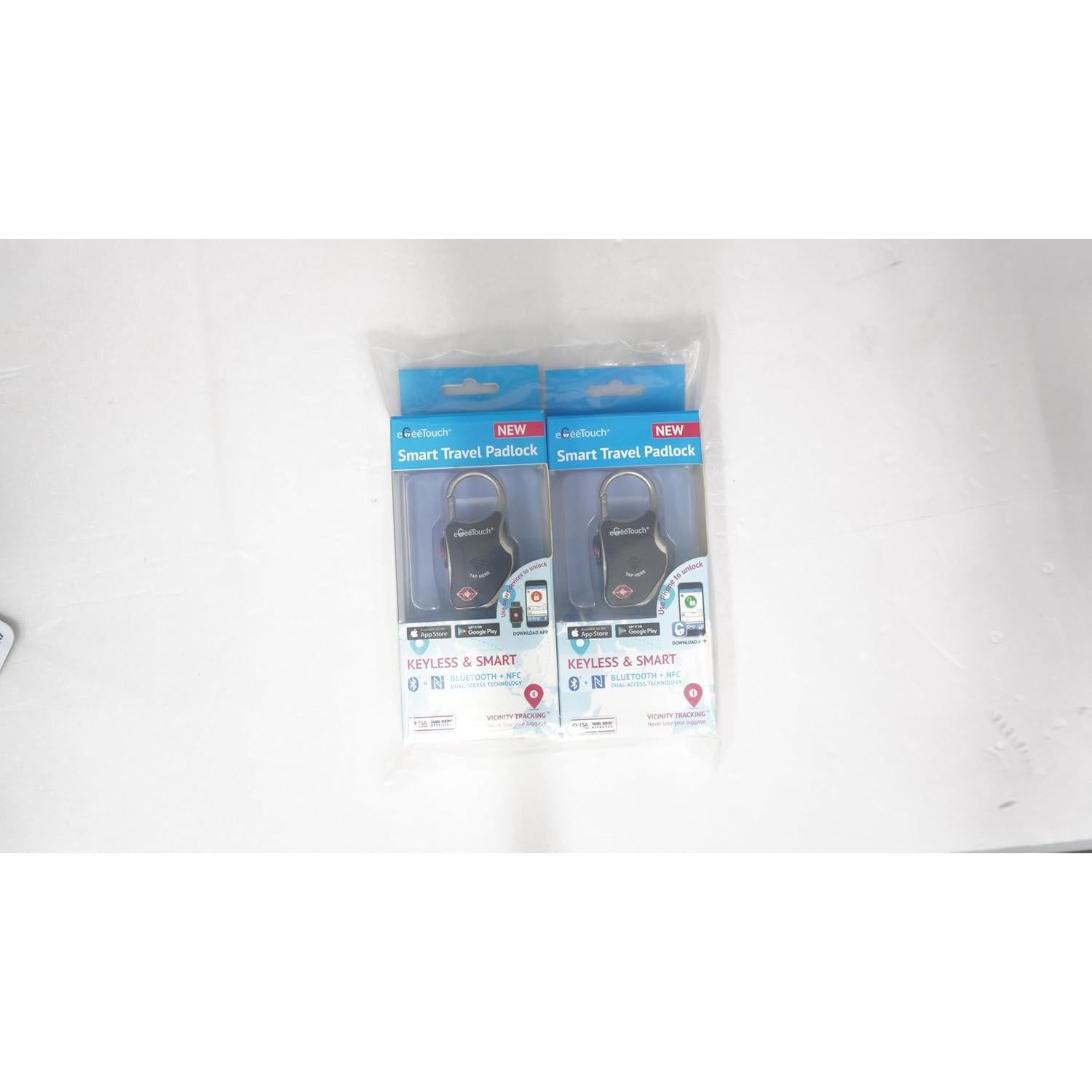 Cerradura Inteligente eGeeTouch para Equipaje 2 en 1 Negro