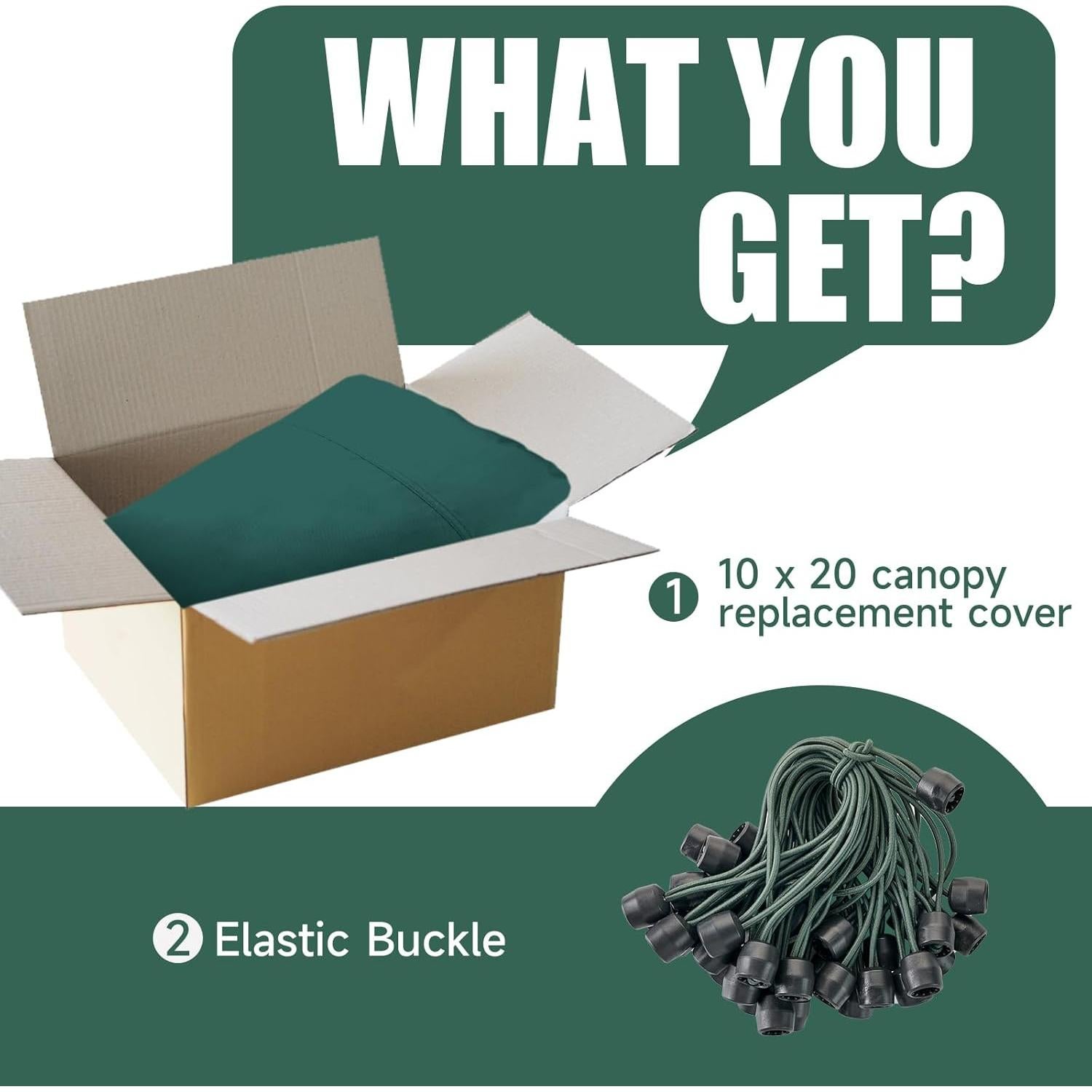 Cubierta de Carpa GOTRUTH 10x6 m Impermeable Verde