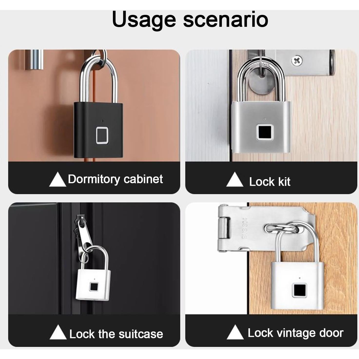Cerradura inteligente de huella dactilar YOKEYS plata IPX22