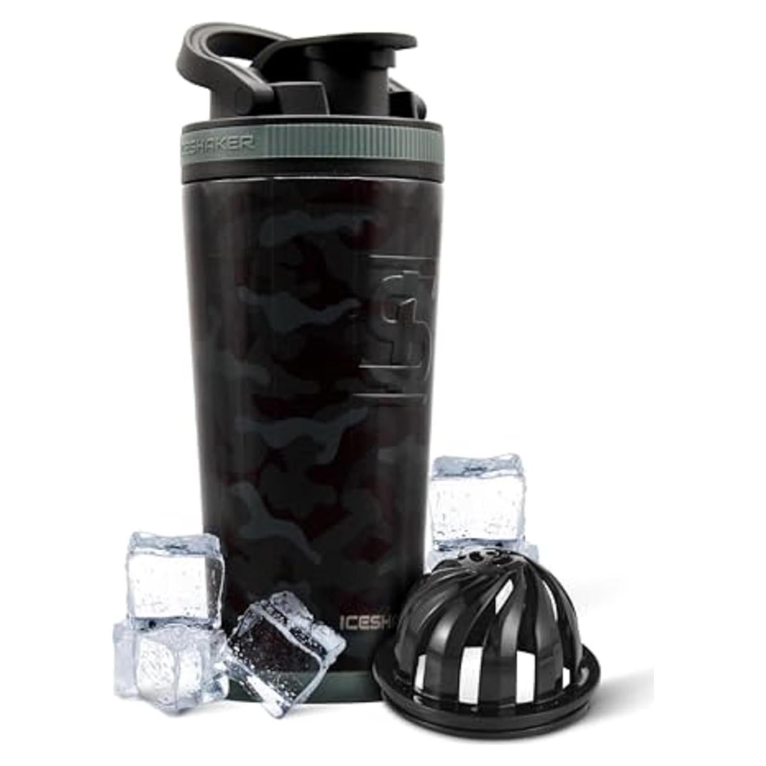 Botella Agitadora Acero Inoxidable Ice Shaker 737ml Camuflaje
