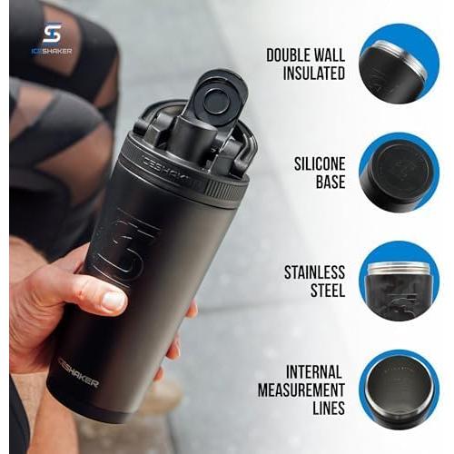 Botella Agitadora Acero Inoxidable Ice Shaker 737ml Camuflaje