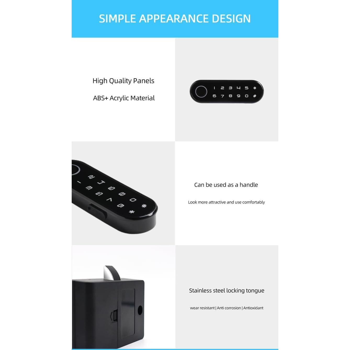 Cerradura Biométrica Inteligente YOSEC para Gabinetes
