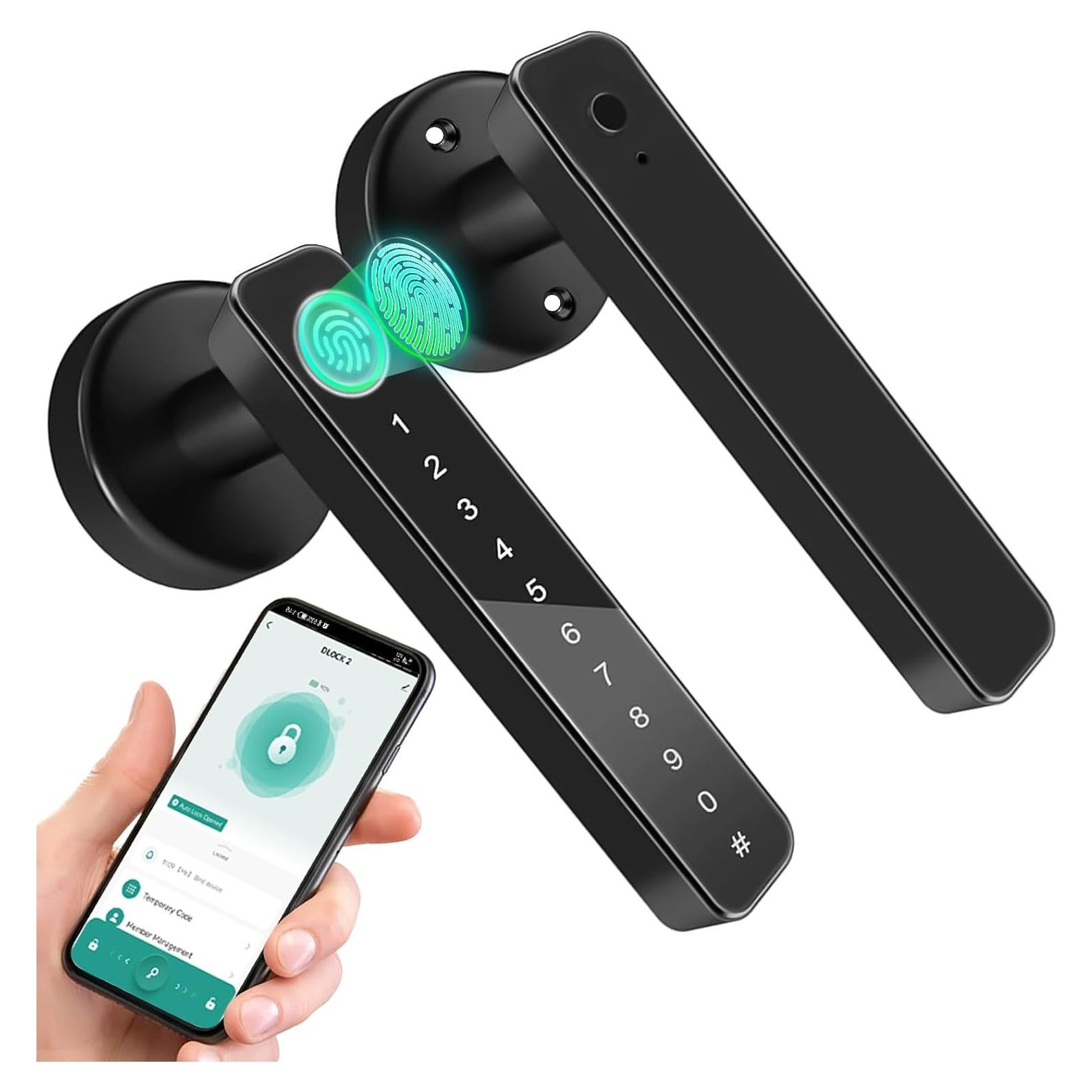 Cerradura Biométrica XCOUI con Huella Dactilar y Teclado