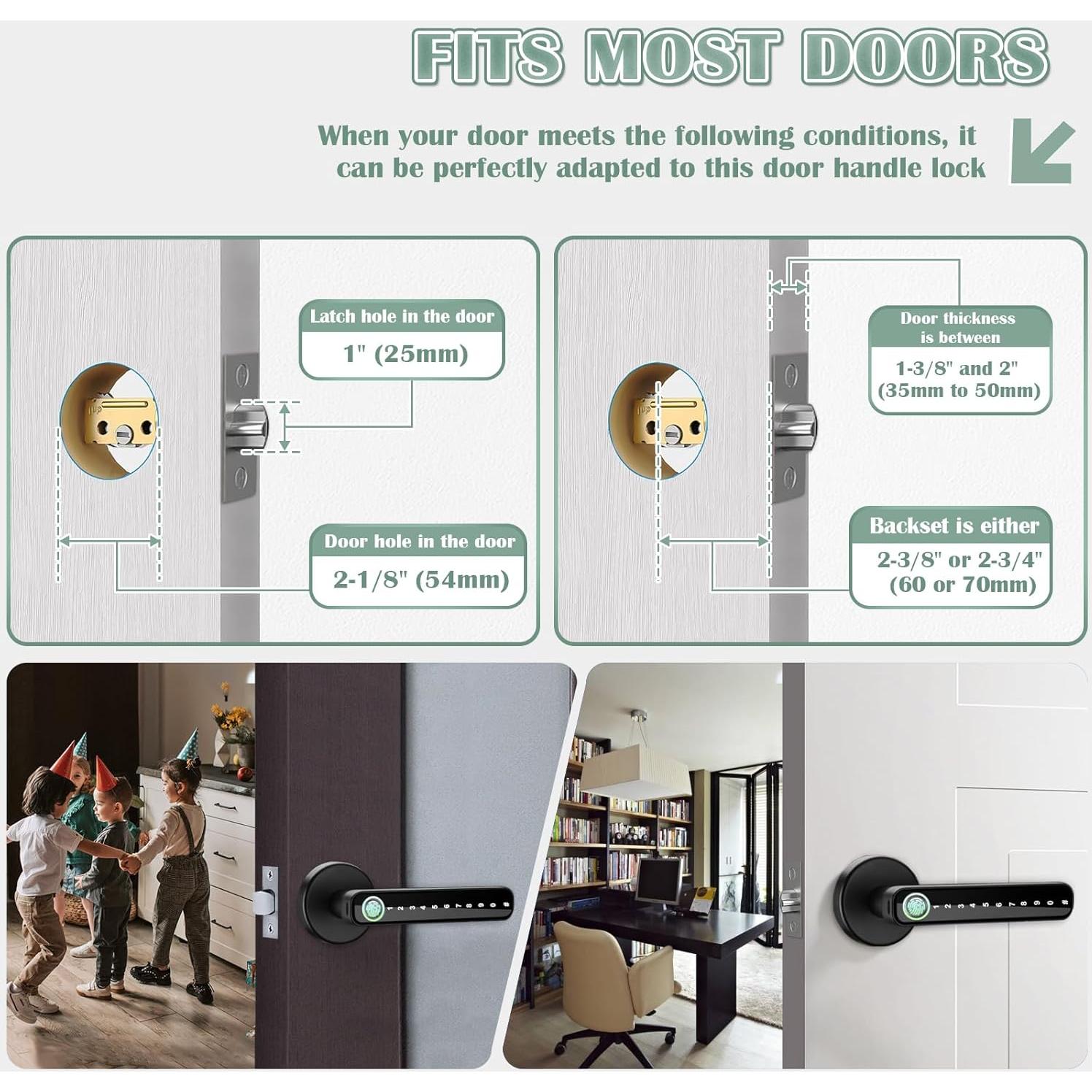 Cerradura Biométrica XCOUI con Huella Dactilar y Teclado