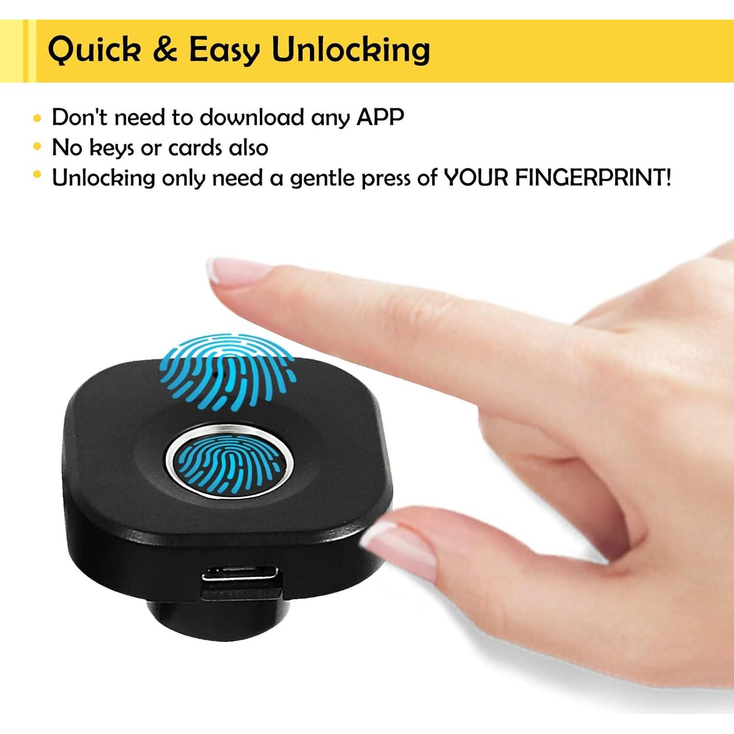 Cerradura Biométrica SUMNEW para Gabinete, Huella Dactilar