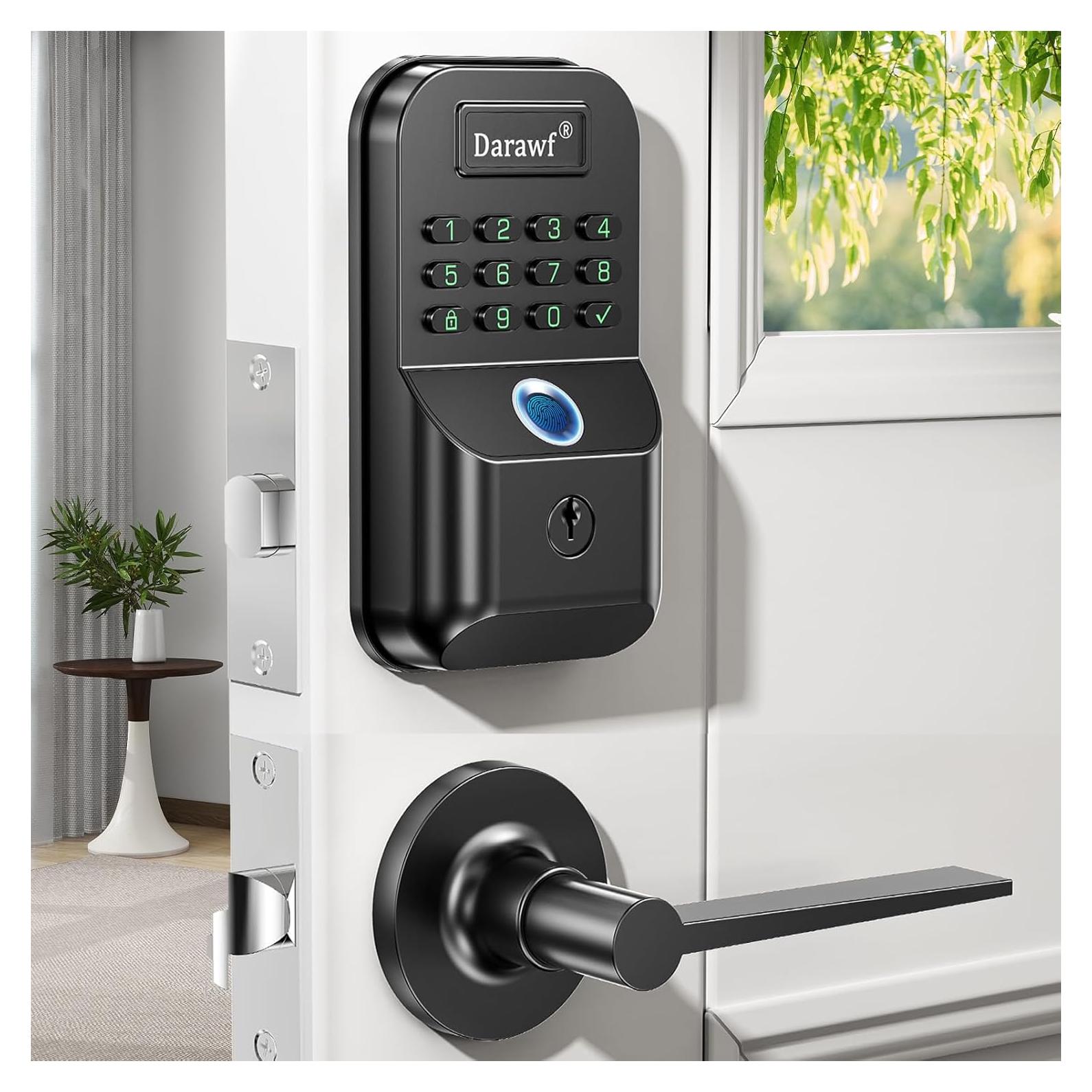 Cerradura Biométrica Darawf K9 con Huella Dactilar y Teclado