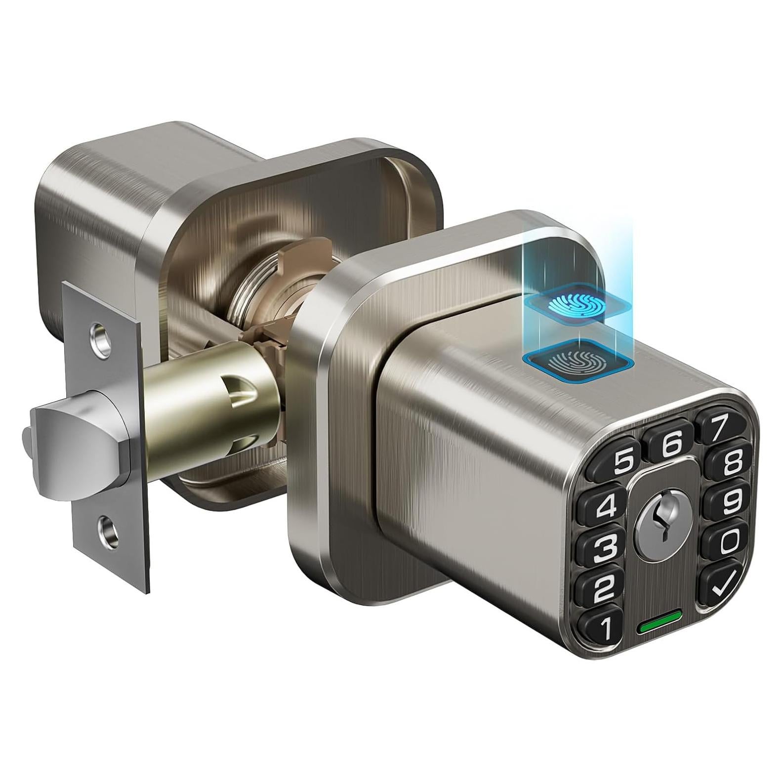 Cerradura biométrica Richelock con huella dactilar y teclado