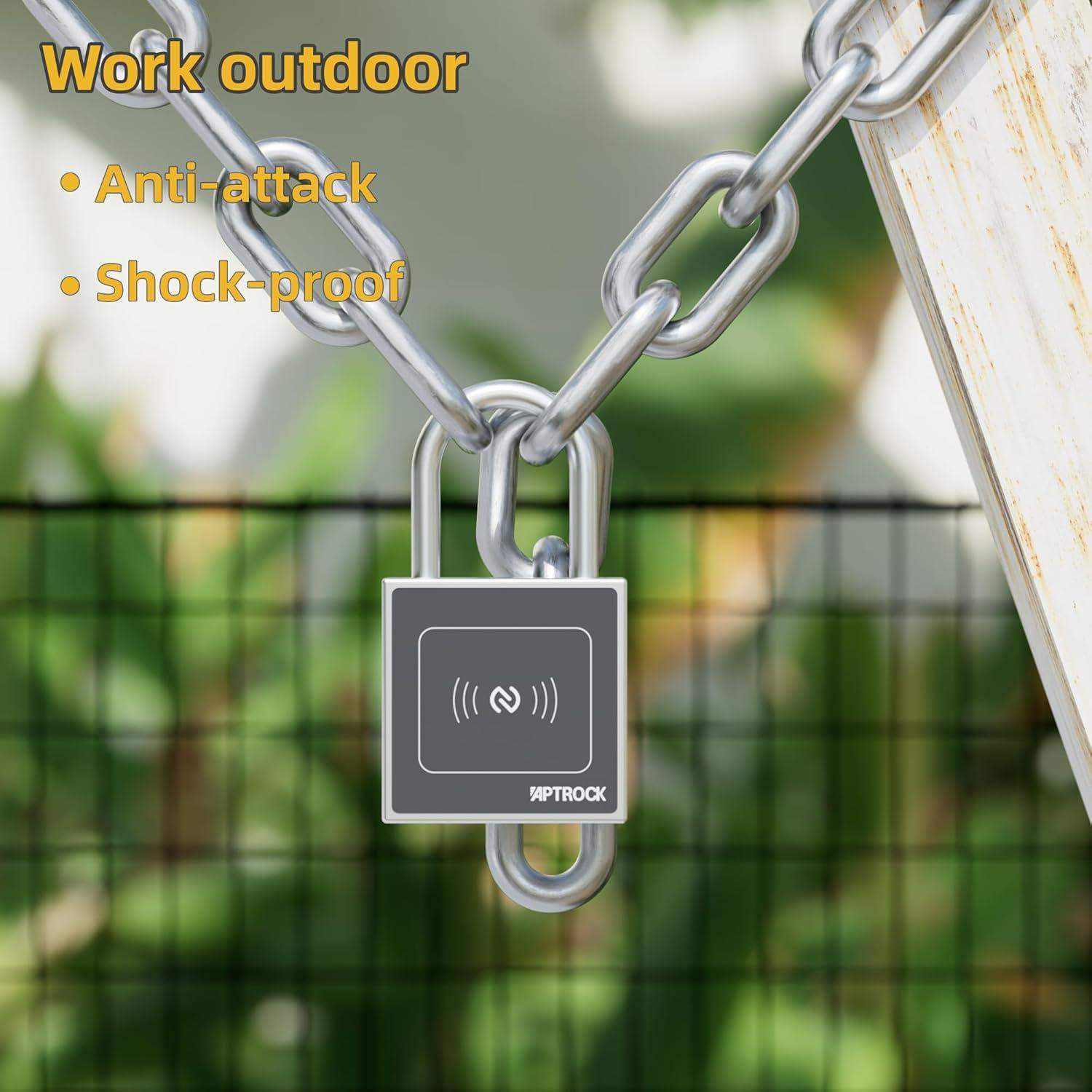 Candado Inteligente APTROCK G5 Sin Batería NFC Exterior