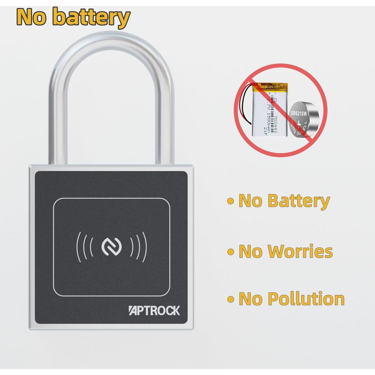 Candado Inteligente APTROCK G5 Sin Batería NFC Exterior