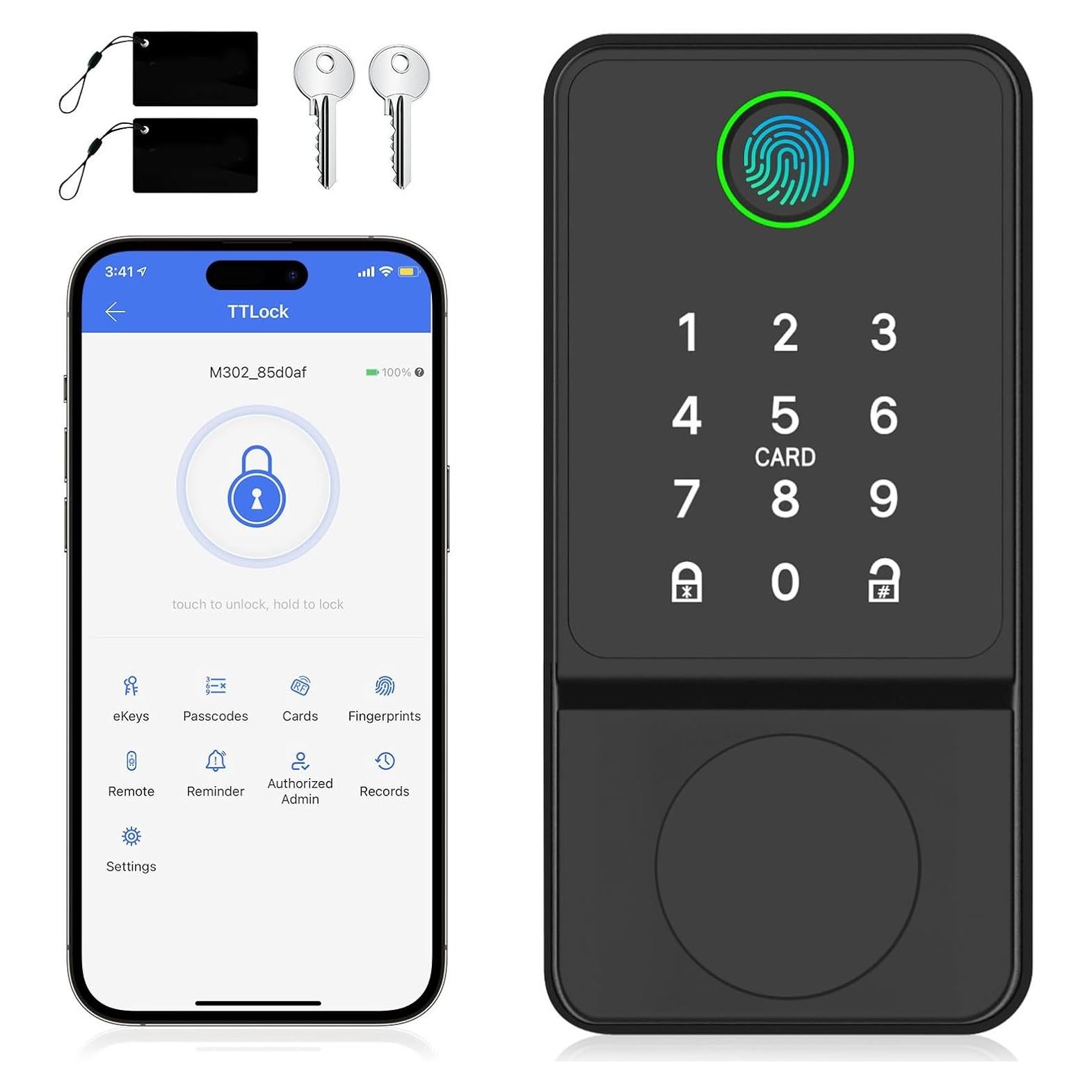 Cerradura Inteligente Mutak Biométrica 6 en 1 con APP