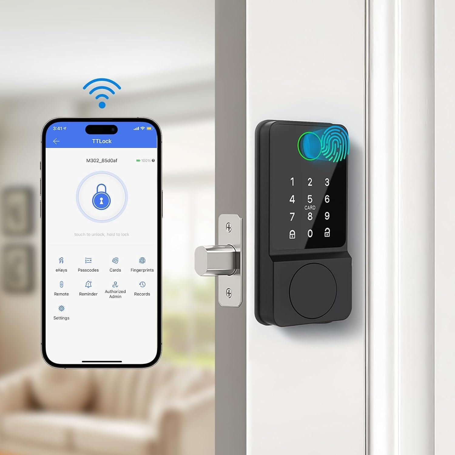 Cerradura Inteligente Mutak Biométrica 6 en 1 con APP